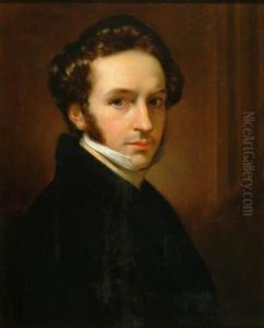 Self portrait of Jan Adam Kruseman (1804-1862) by Jan Adam Kruseman