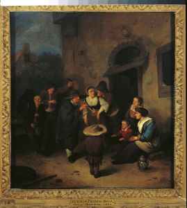 Voor de herberg by Cornelis Pietersz Bega