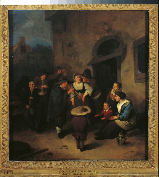 Street Musicians before an Inn - view 1