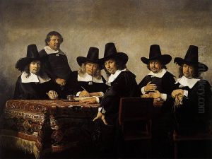 The Regents of the Children's Orphanage in Haarlem by Jan De Bray