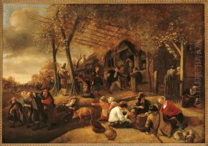 Village fair by Jan Steen