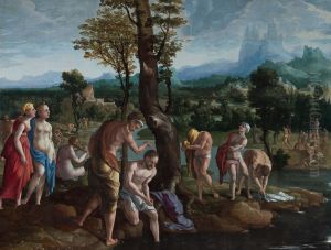 The Baptism of Christ in the Jordan by Jan Van Scorel