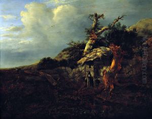 Dune landscape with a loo by Jacob Van Ruisdael