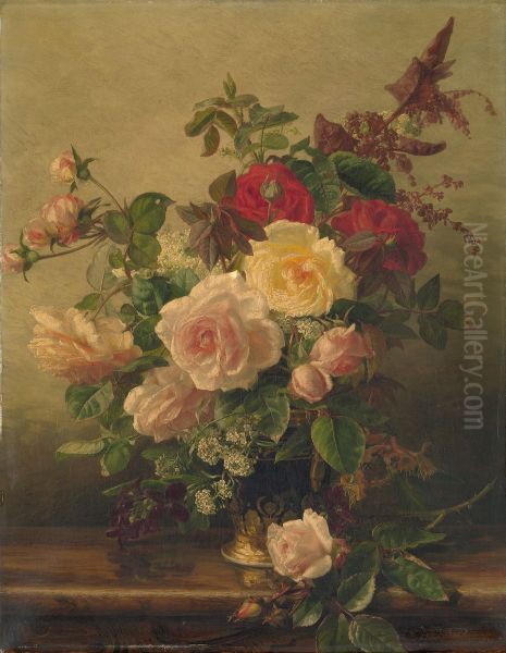 Vase with Roses - view 1