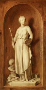 Pictura, allegorie op de schilderkunst-Pictura by Jacob de Wit