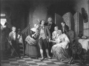 Het afscheid andere titel; (De gevangeneming) by Alois Hunin