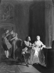 Interieur met figuren Interieur met figuren