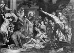 De opwekking van Lazarus by Abraham Bloemaert