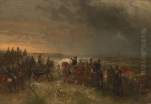 Slag bij Castricum by Charles Rochussen