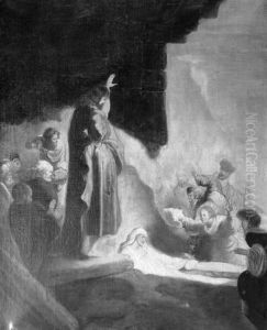 Lazarus awakens (copy) by Rembrandt