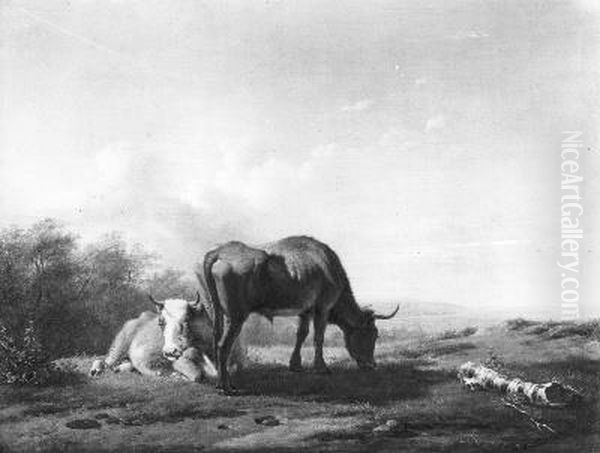 Een landschap met rundvee - view 1
