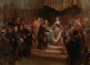 Anno 1477. Maria van Bourgondie verleent het groot Privilege by Charles Rochussen
