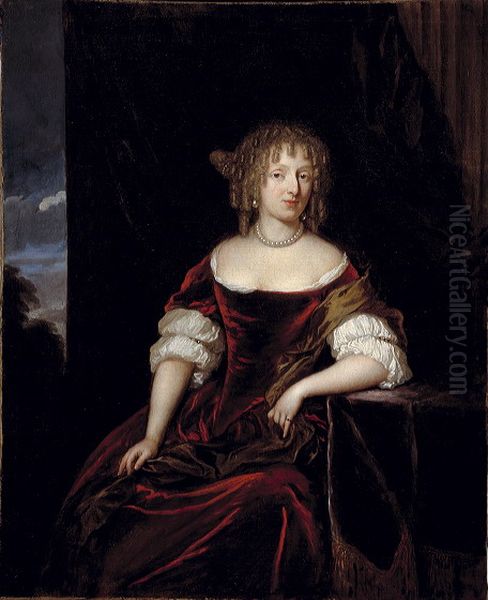 Portret van een vrouw, wellicht Josina Parduyn (1642-1718)-Portrait of a woman, possibly Josina Parduyn - view 1