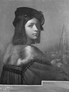 Jongeling met baret by Sebastiano Del Piombo