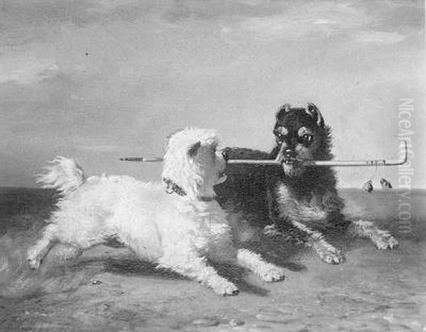 De twee honden (de stok van de baas) - view 1