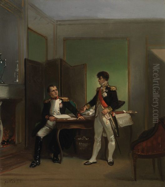 Anno 1809. Lodewijk Napoleon verdedigt Hollands onafhankelijkheid tegenover Napoleon - view 1