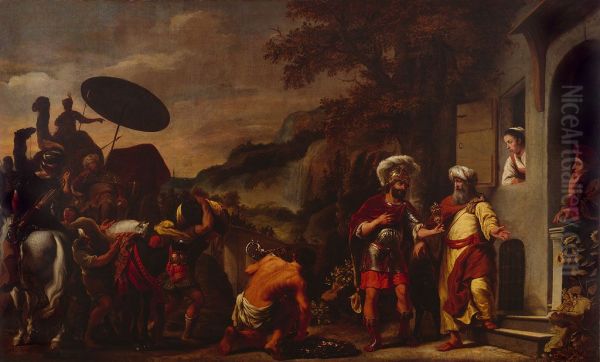 15-19)-Elisha refusing gifts from Naaman - view 1