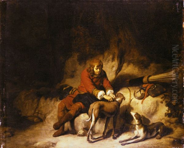 De rustende jager-A hunter resting - view 1