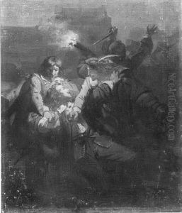 Anno 1672. Johan de Witt wordt door Van der Graeff verwond by Johannes Hinderikus Egenberger