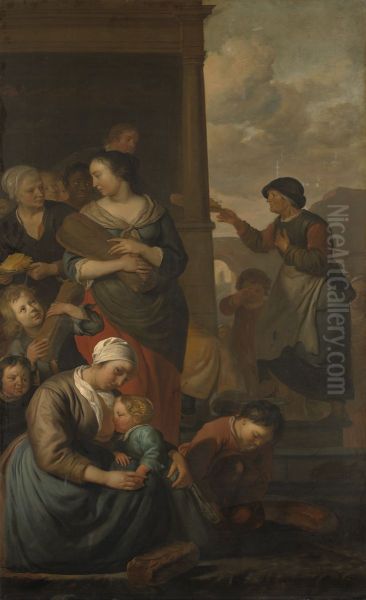 Allegorie op de spijsuitdeling aan de armen - view 1