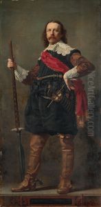 Abraham Willet (1825-1888) kunstverzamelaar in XVII eeuws costuum by Andrzej Jerzy Mniszech