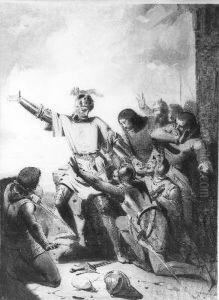 Anno 48. De heldendood van Jan van Schaffelaar by Johannes Hinderikus Egenberger