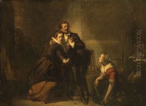 Anno 1621. Hugo de Groot ontsnapt in een boekenkist uit slot Loevestein by Johannes Hinderikus Egenberger