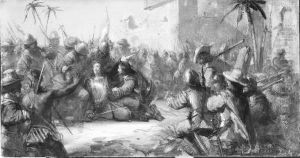 Anno 1656. Gerard Hulft sneuvelt bij de verovering van Colombo by Johannes Hinderikus Egenberger