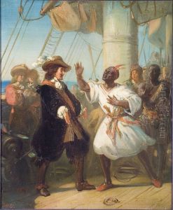 Anno 1664. Michiel de Ruyter en Jan Kompany by Johannes Hinderikus Egenberger