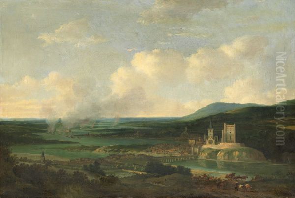 Het verbranden van de Engelse vloot op de Medway (juni 1667) - view 1
