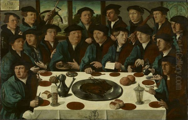 Banquet of Squad D of the Crossbow Civic Guards, ,,The Braspenning Banquet" - view 1