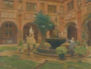 Small cloister of the Augustins by Georges Castex