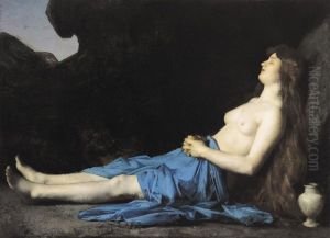 Madeleine dans le desert by Jean-Jacques Henner