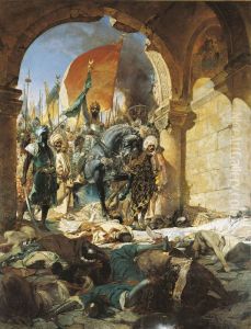 Entree du sultan Mehmet II a Constantinople le 29 mai 1453 by Jean-Joseph Benjamin-Constant
