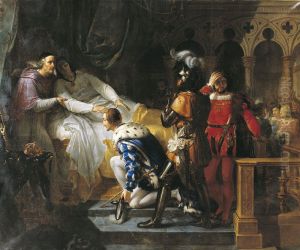 La Mort de Louis XII surnomme le Pere du peuple by Merry-Joseph Blondel