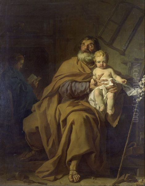 Saint Joseph tenant l'enfant Jesus - view 1