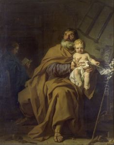 Saint Joseph tenant l'enfant Jesus by Pierre Subleyras