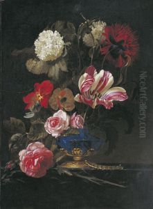 Vase de fleurs by Willem Van Aelst