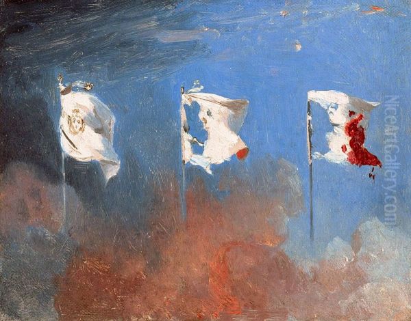 Scene of July 1830 by Leon Cogniet