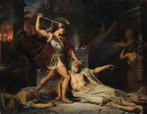 La Mort de Priam by Jules Lefebvre