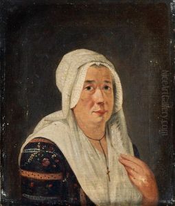 Portrait d'une dame agee, avec une coiffe Portrait d'une dame agee, avec une coiffe
