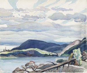 Lake And Hills by Franklin Carmichael