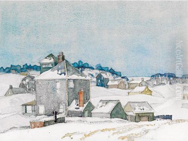 Village In Winter - view 1