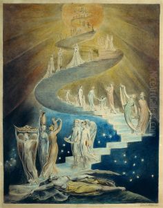 Jacob's Dream, object 1 (Butlin 438) "Jacob's Dream" by William Blake
