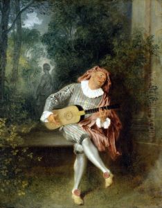 Mezzetin by Jean-Antoine Watteau