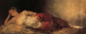 Femme endormie by Francisco Goya Fuendetodos