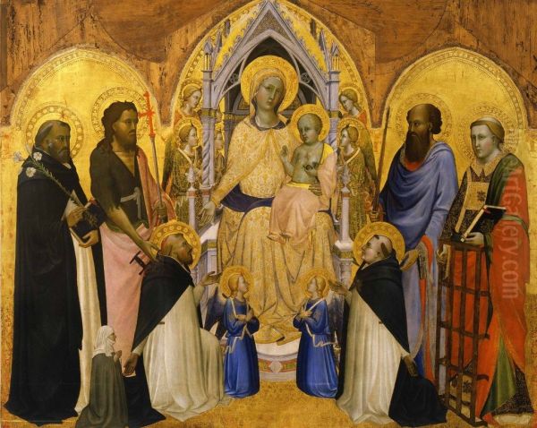Enthroned Madonna and Child with Saints - view 1