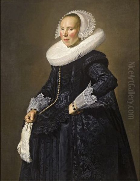 Portrait of a woman, probably Cunera van Baersdorp (1600-1640) - view 1