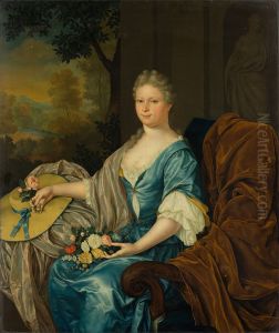 Maria Clara van der Hagen (1703-1765) by Frans van the Younger Mieris