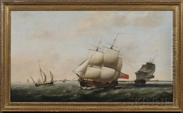 The Merchantman Frigate
Neptune
And Other Vessels In Coastal Waters - view 1